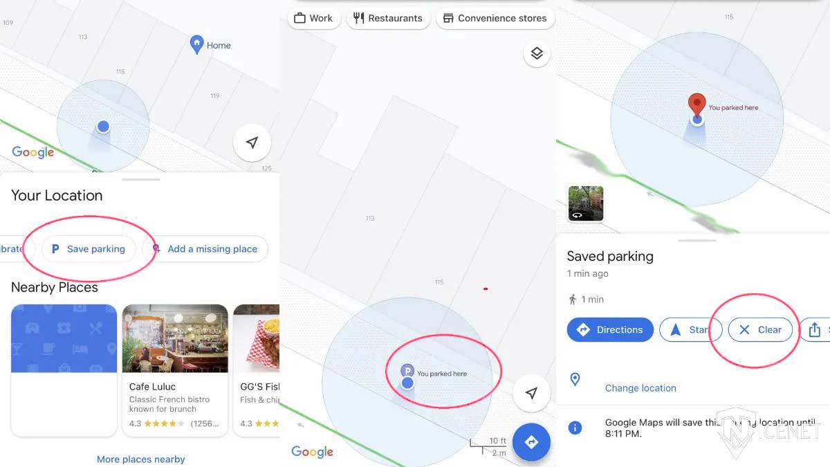 ترفندهای گوگل مپ برای جای پارک